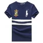 ralph lauren t-shirt with logo big pony an crown r66246 blue